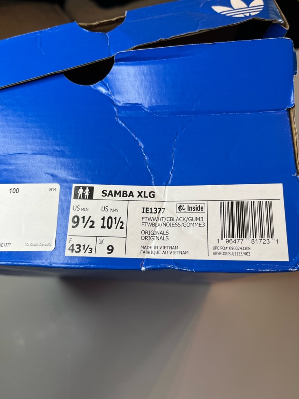 Adidas Samba White Black Gum Athletic Shoes - Picture 3 of 3